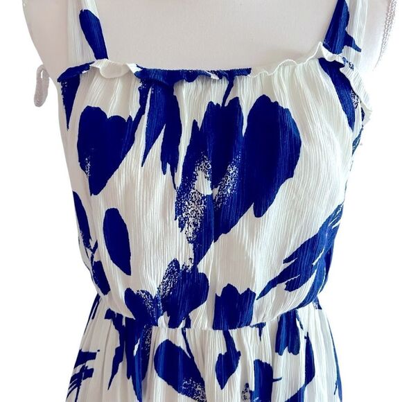 Jason Wu Collective Blue Floral Tie Strap Dress Size 6 - Picture 5 of 7